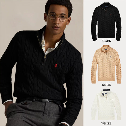 BUY 1, GET 3 – RALPH LAUREN CABLE KNIT ZIP SWEATER SET